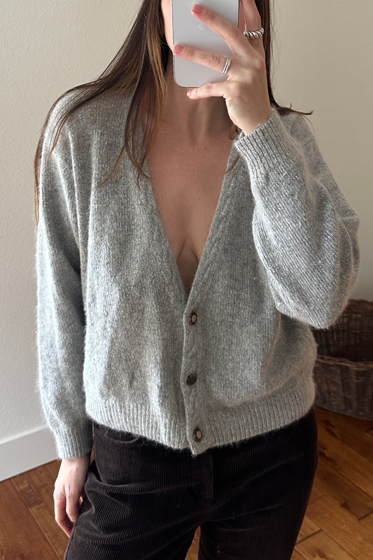 Silk Angora Cardigan