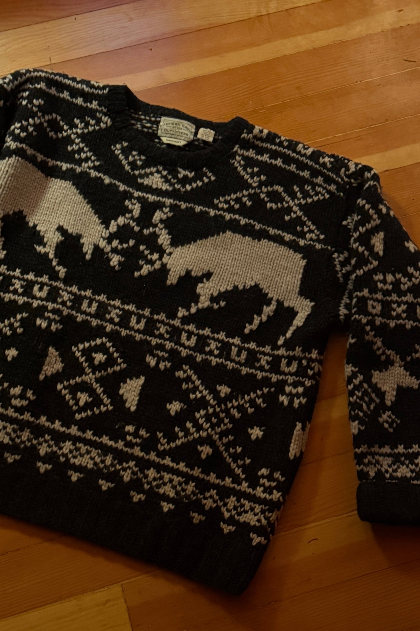 Hand-Knit Wool Sweater