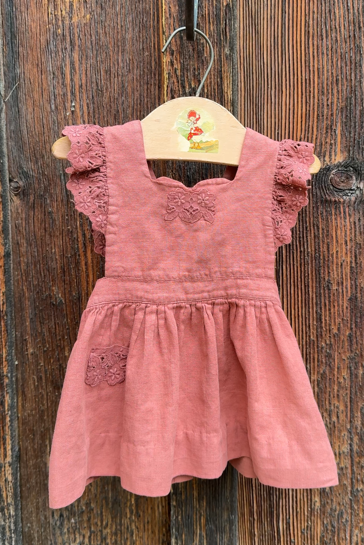 Hand-Dyed Linen Baby Dress