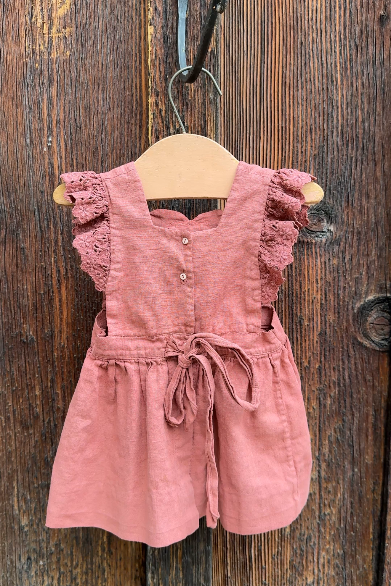 Hand-Dyed Linen Baby Dress