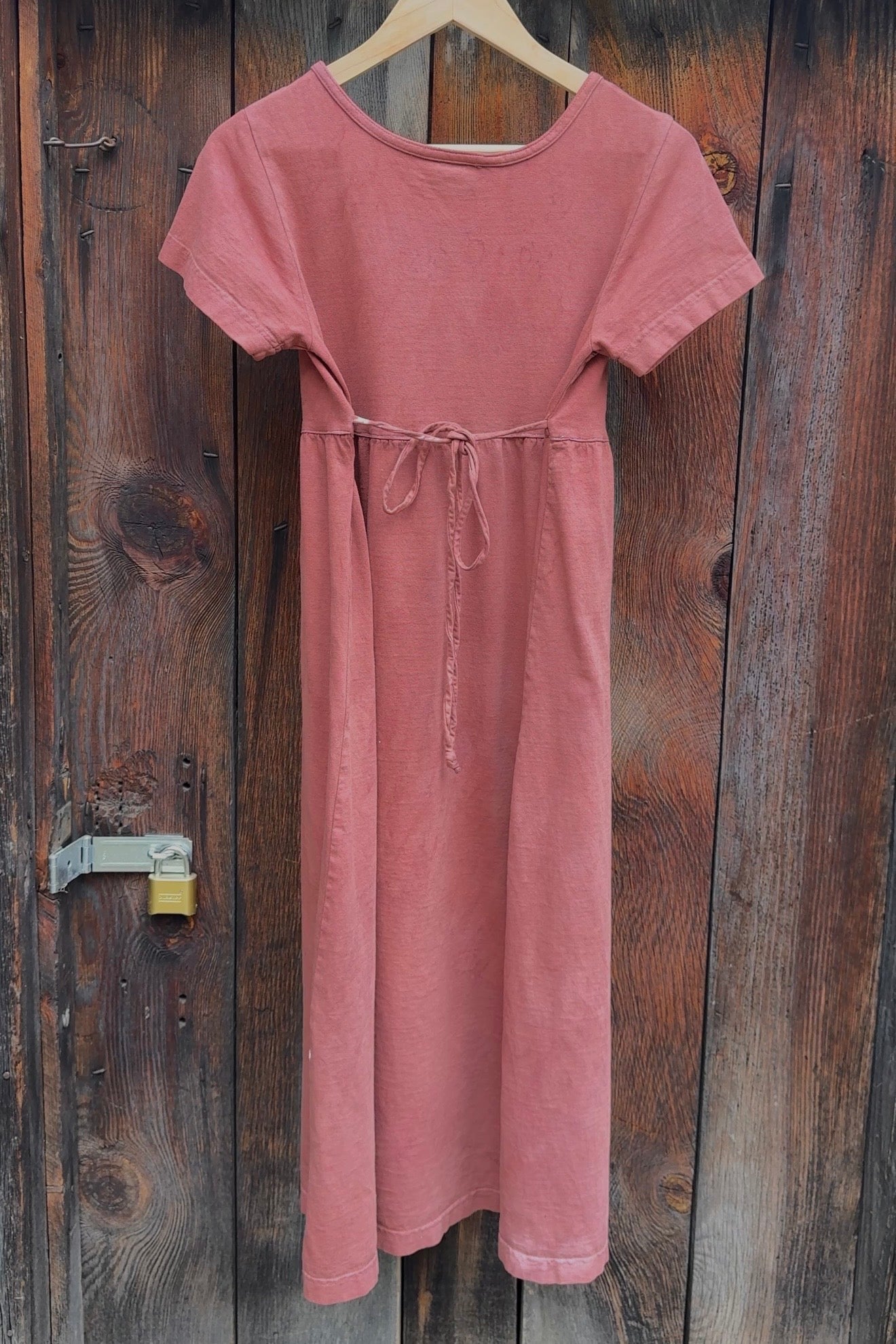 Hand-Dyed Cotton Tie-Back Dress