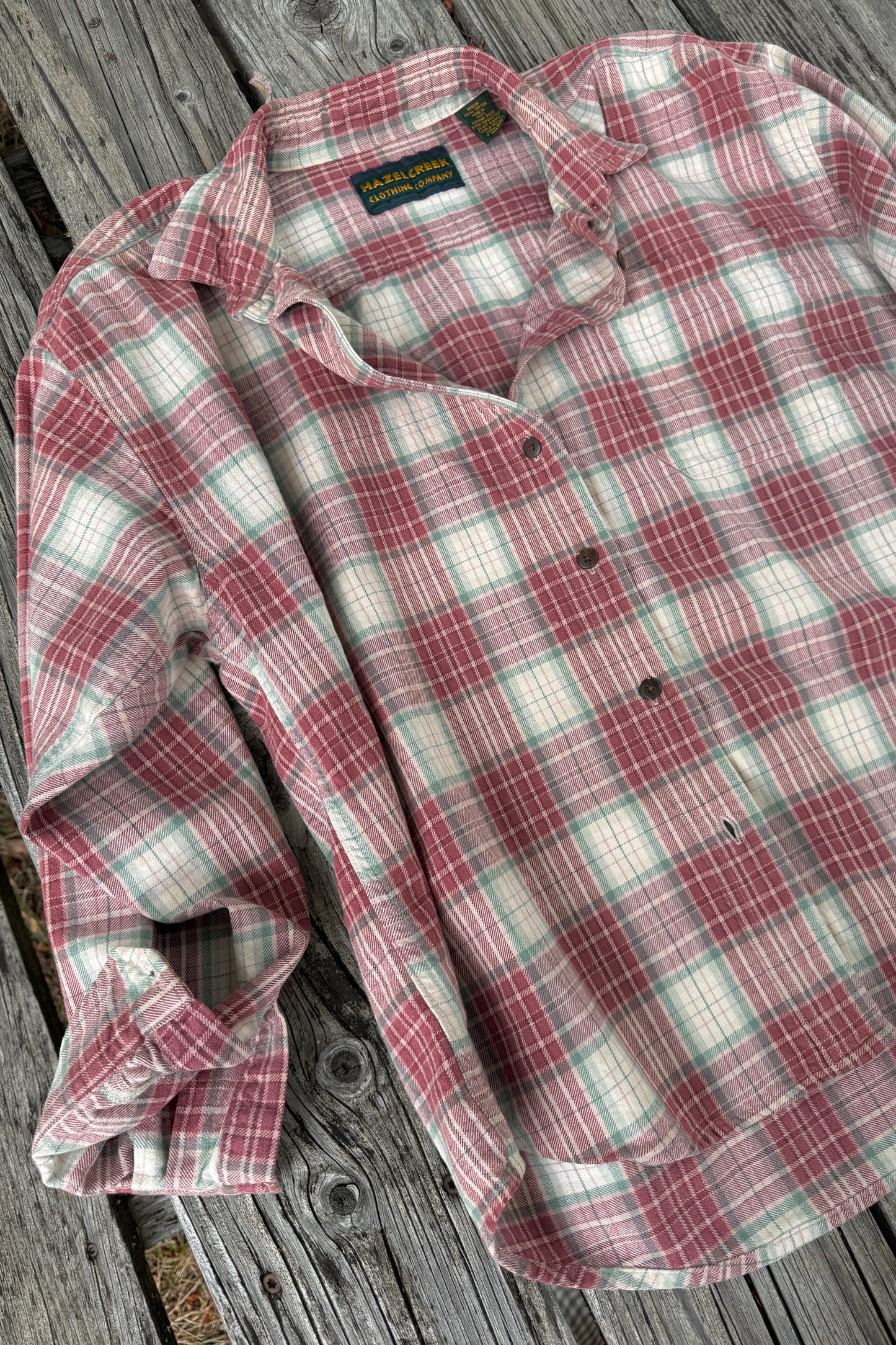 Vintage Cotton Plaid Button Down