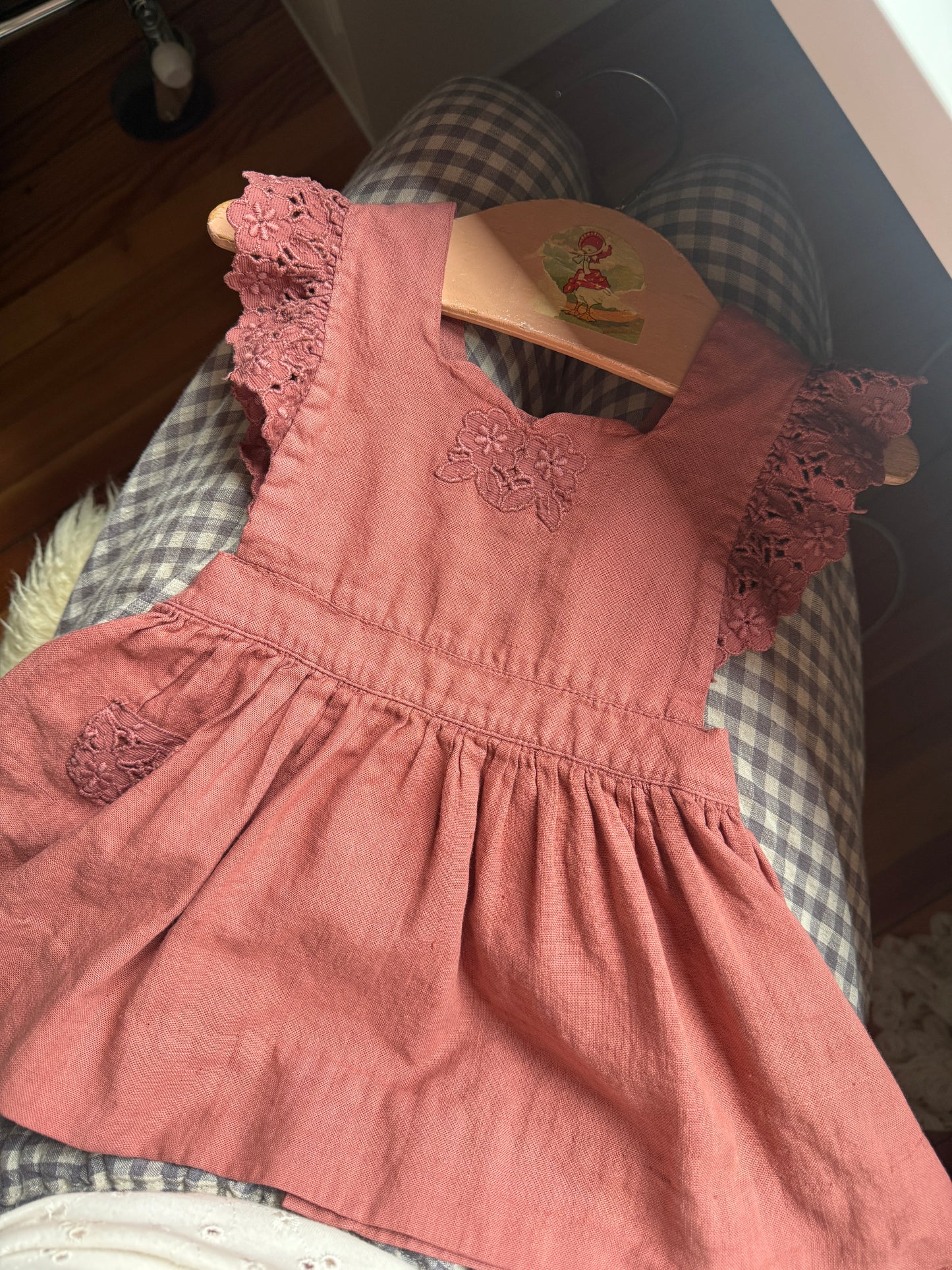 Hand-Dyed Linen Baby Dress