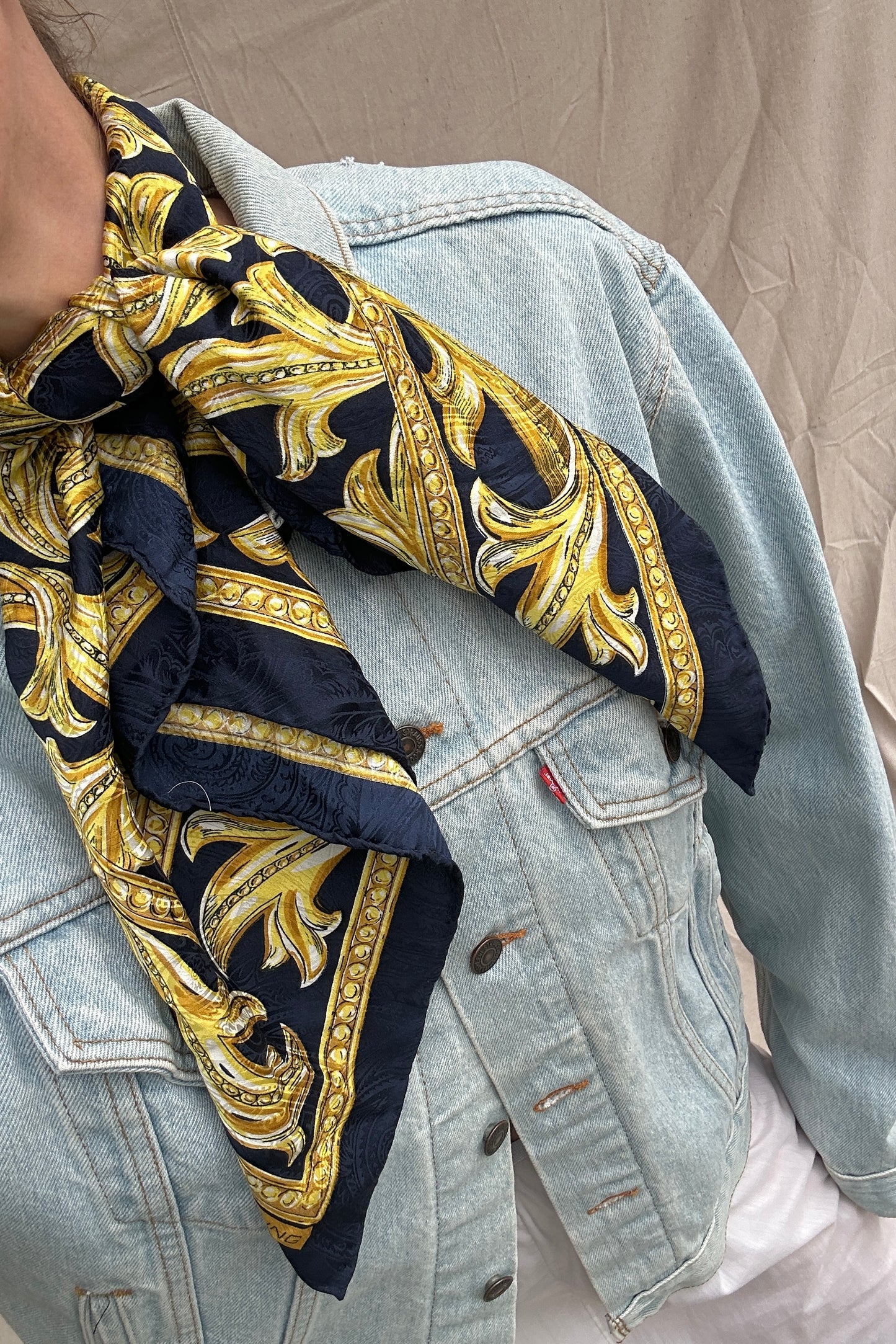 Alfred Sung Silk Scarf