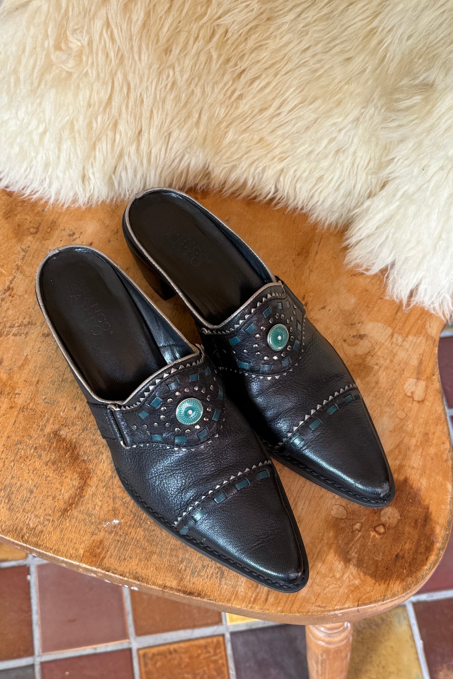 Franco Sarto Western Mules