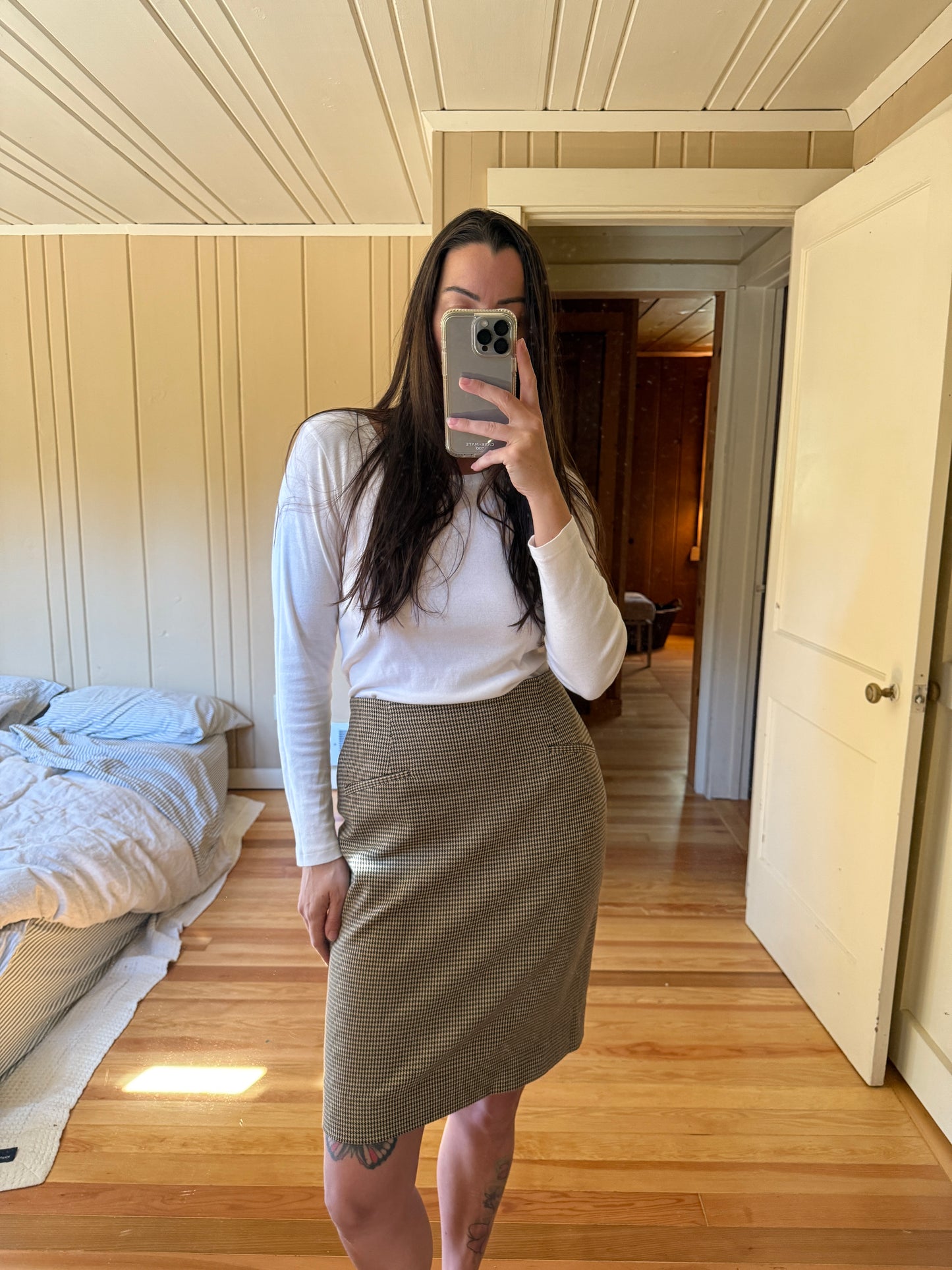 Ralph RL Houndstooth Skirt