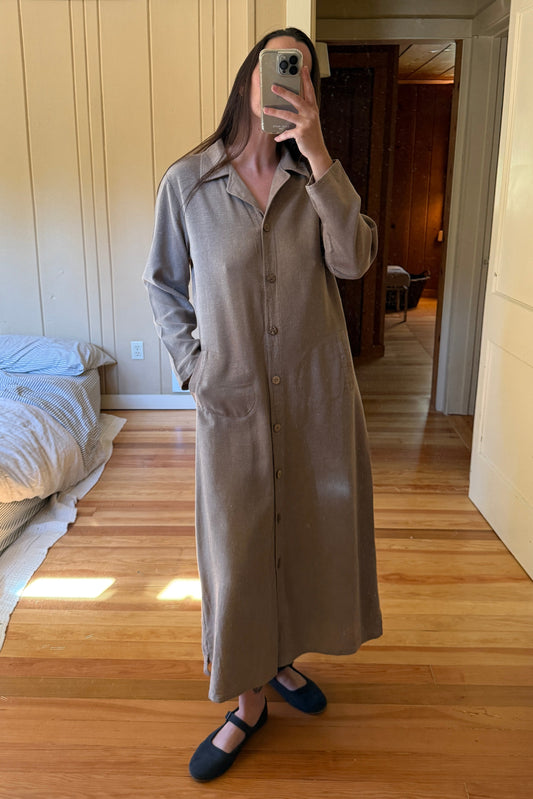 Raw Silk Maxi Dress