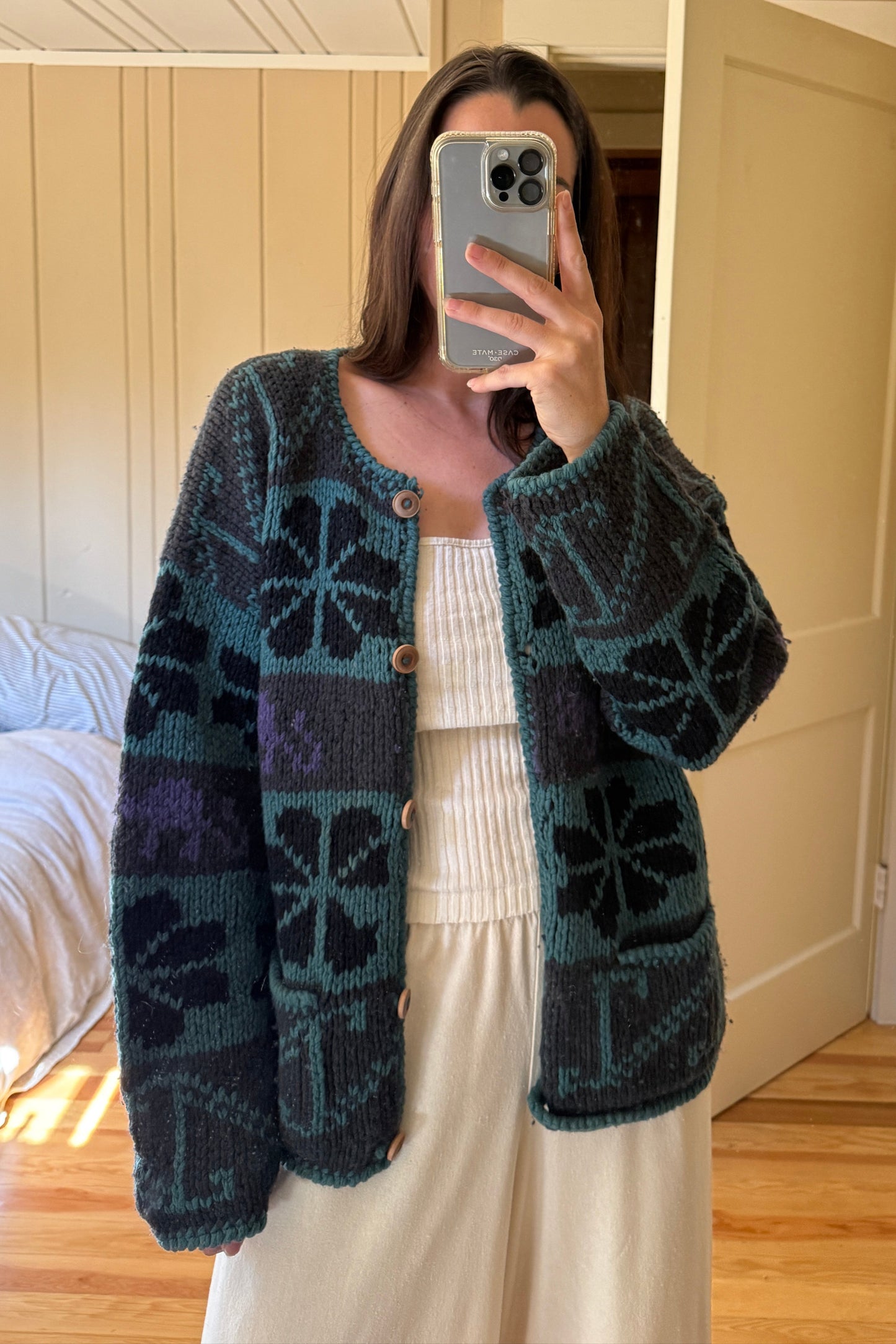 Bolivian Hand-Knit Cardigan
