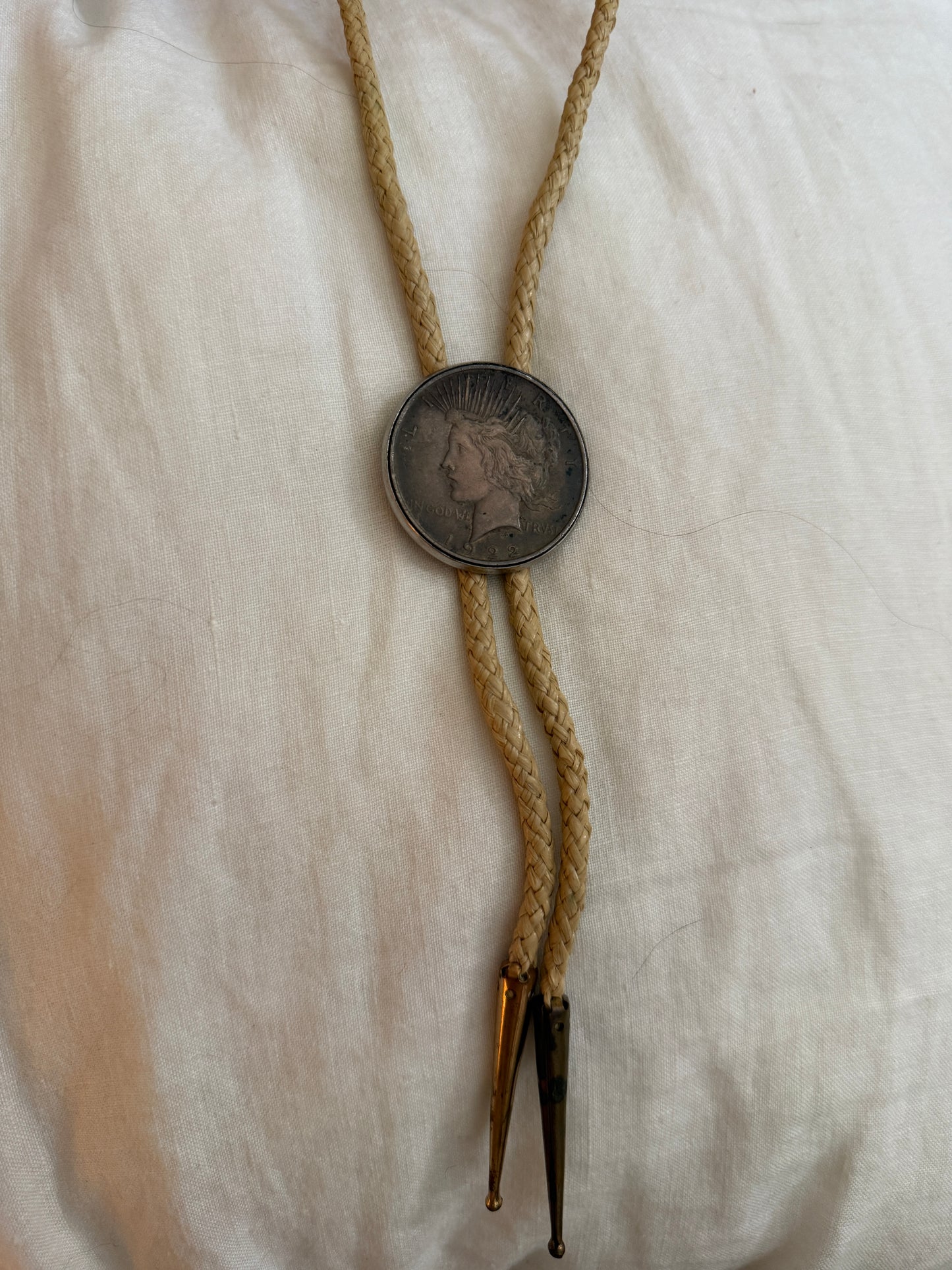 Peace Dollar Bolo Tie