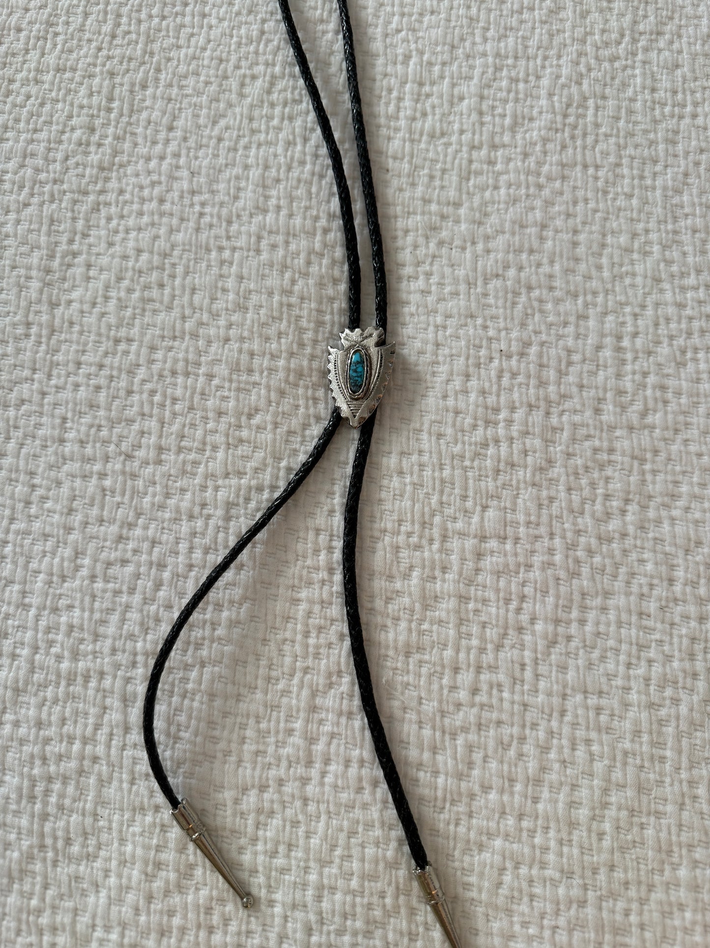 Turquoise Arrowhead Bolo Tie