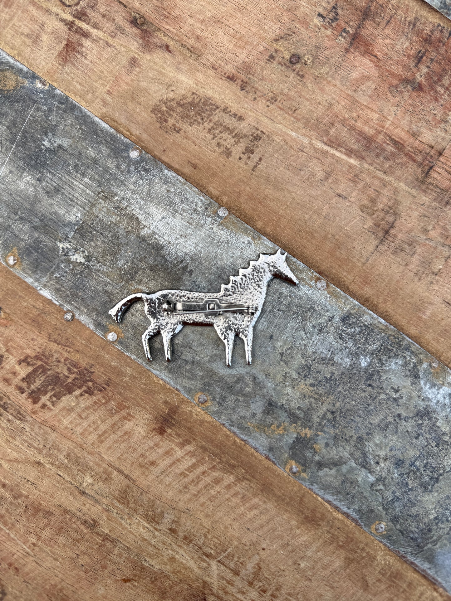 Southwestern Horse Brooch