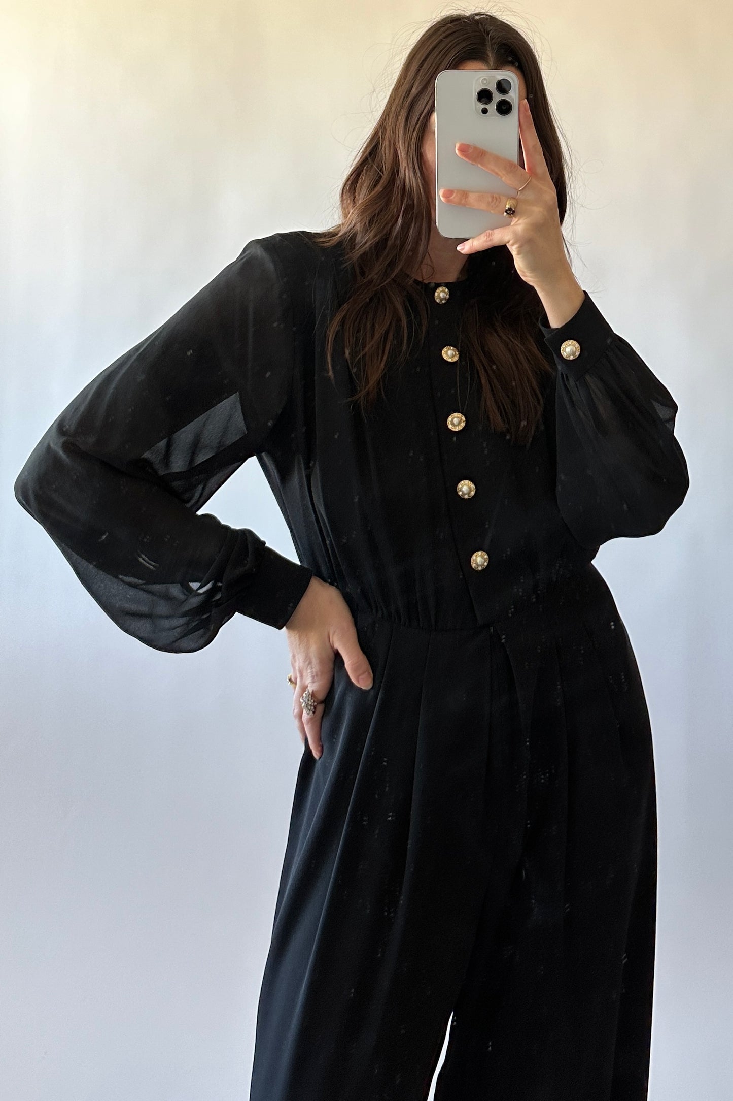 Sheer Sleeves Jumpsuit