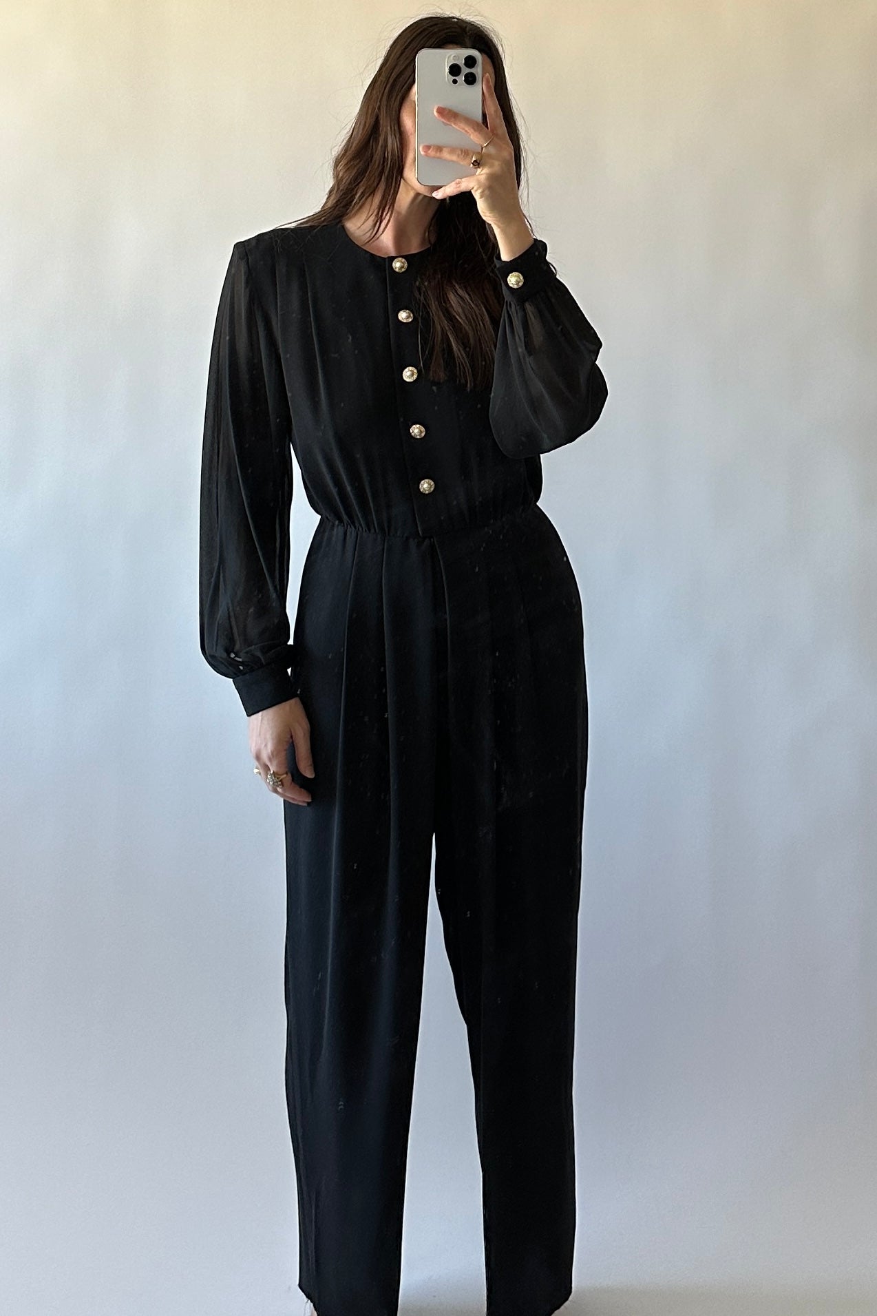 Sheer Sleeves Jumpsuit