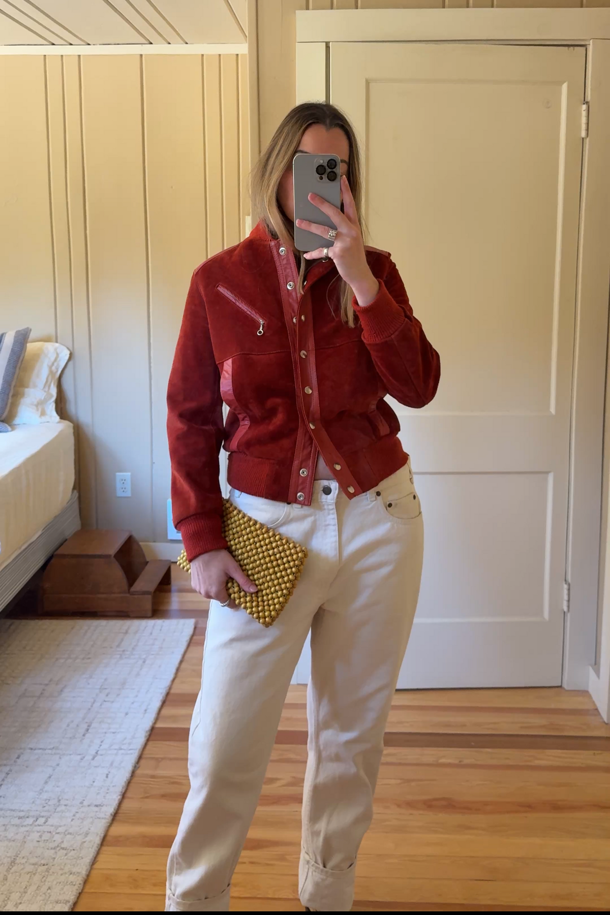 Suede Bomber Jacket
