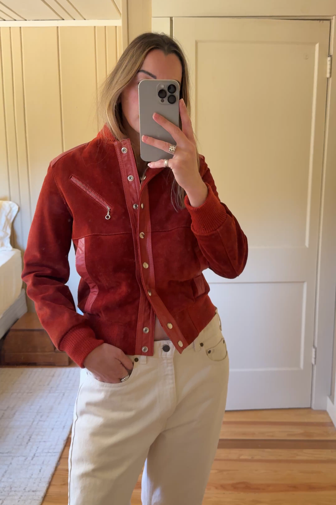 Suede Bomber Jacket