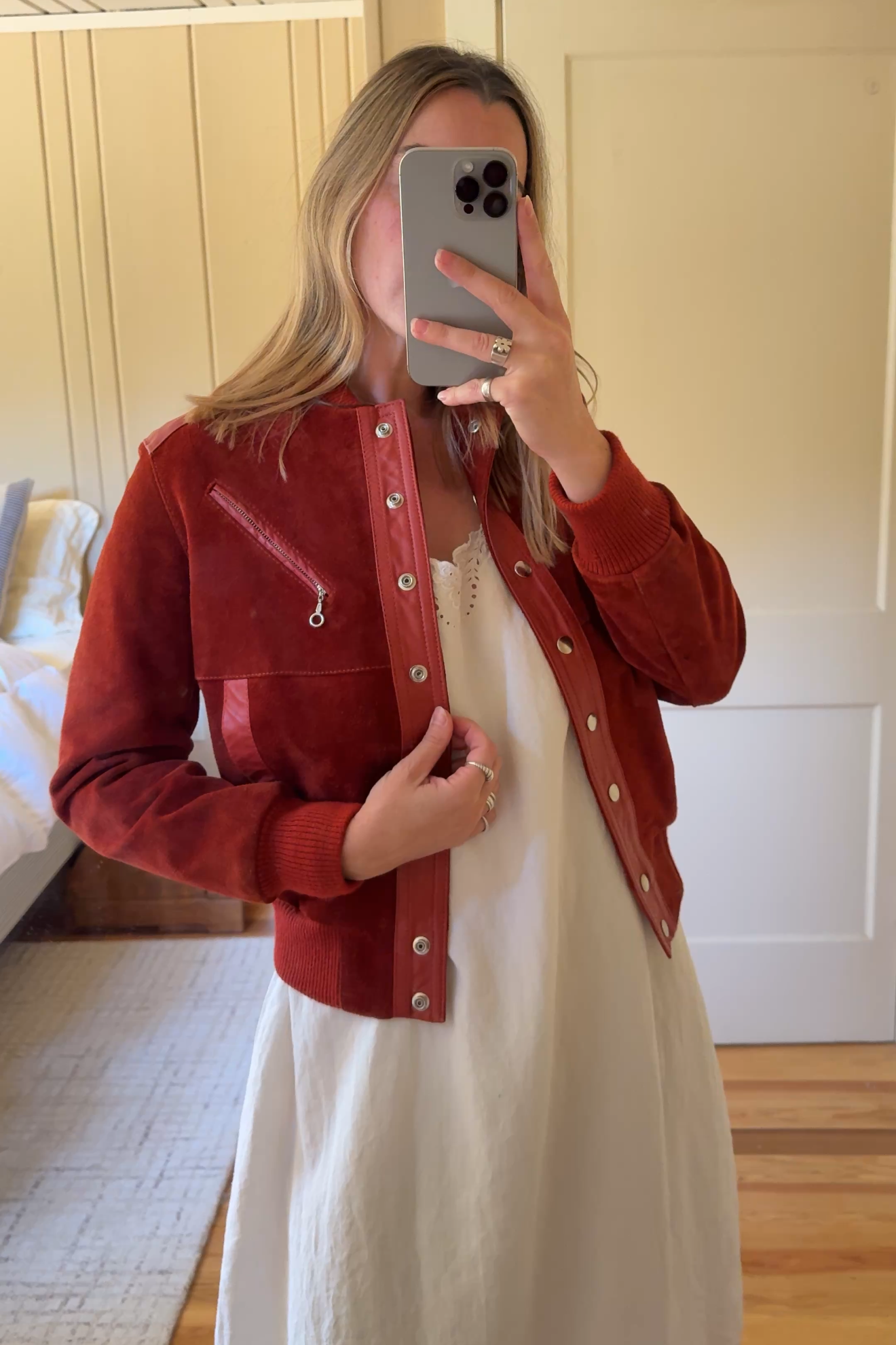 Suede Bomber Jacket