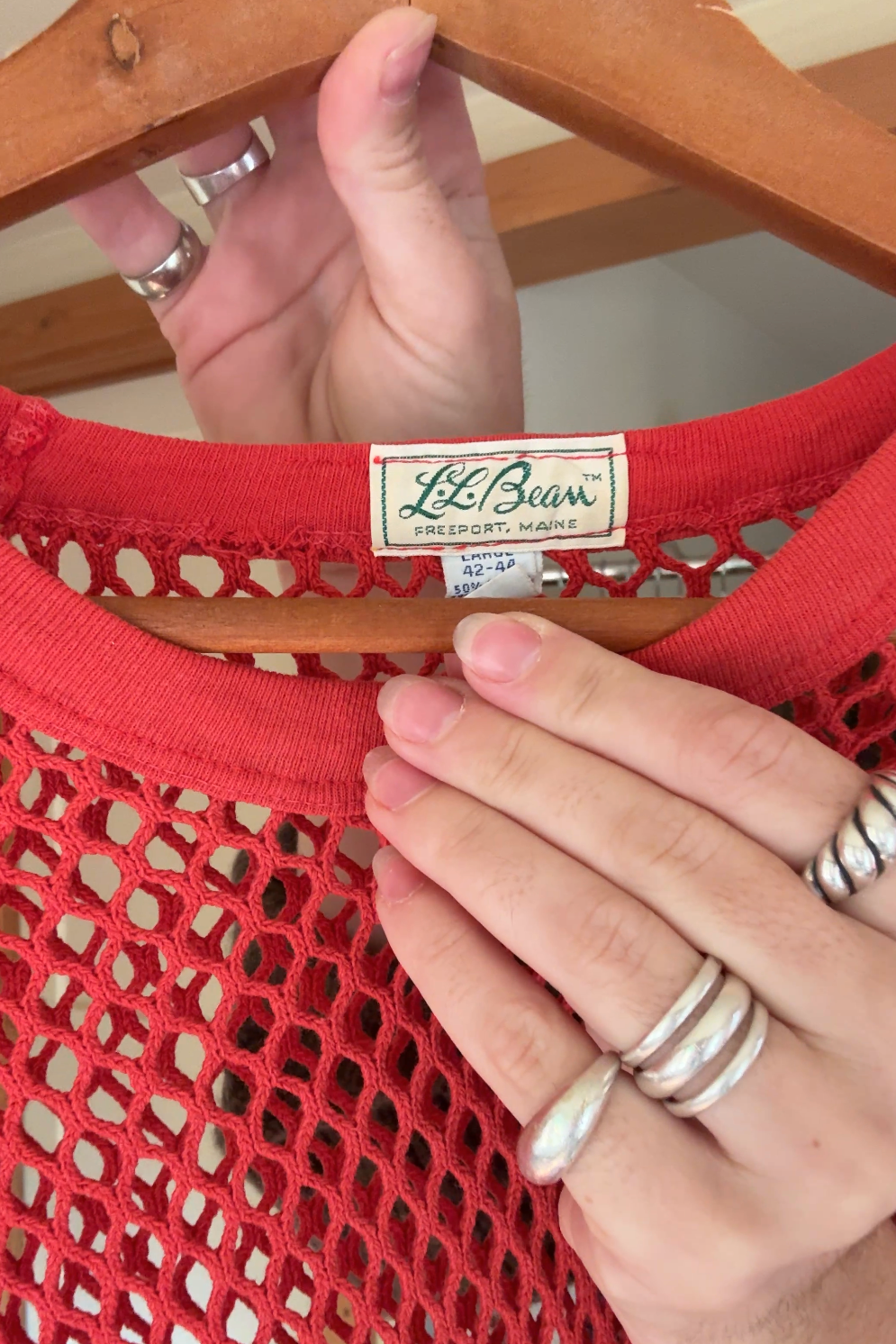 L.L.Bean Cotton Mesh Shirt