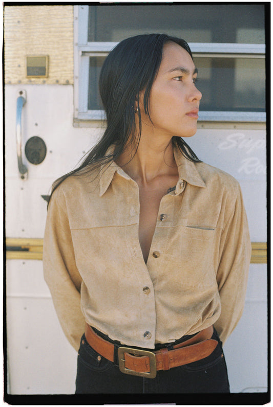 Suede Shirt Jacket