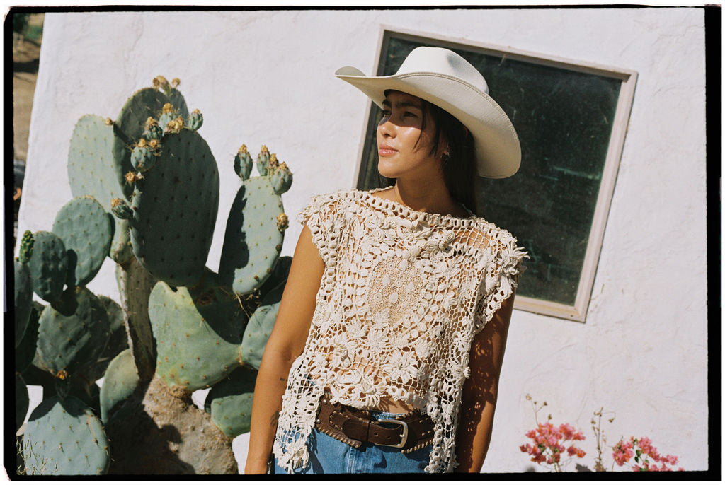 Vintage Crochet Lace Top
