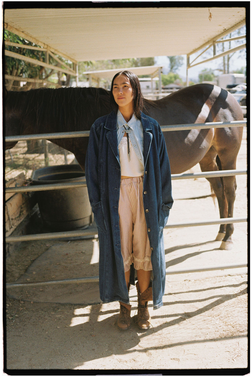 Denim Trench Coat