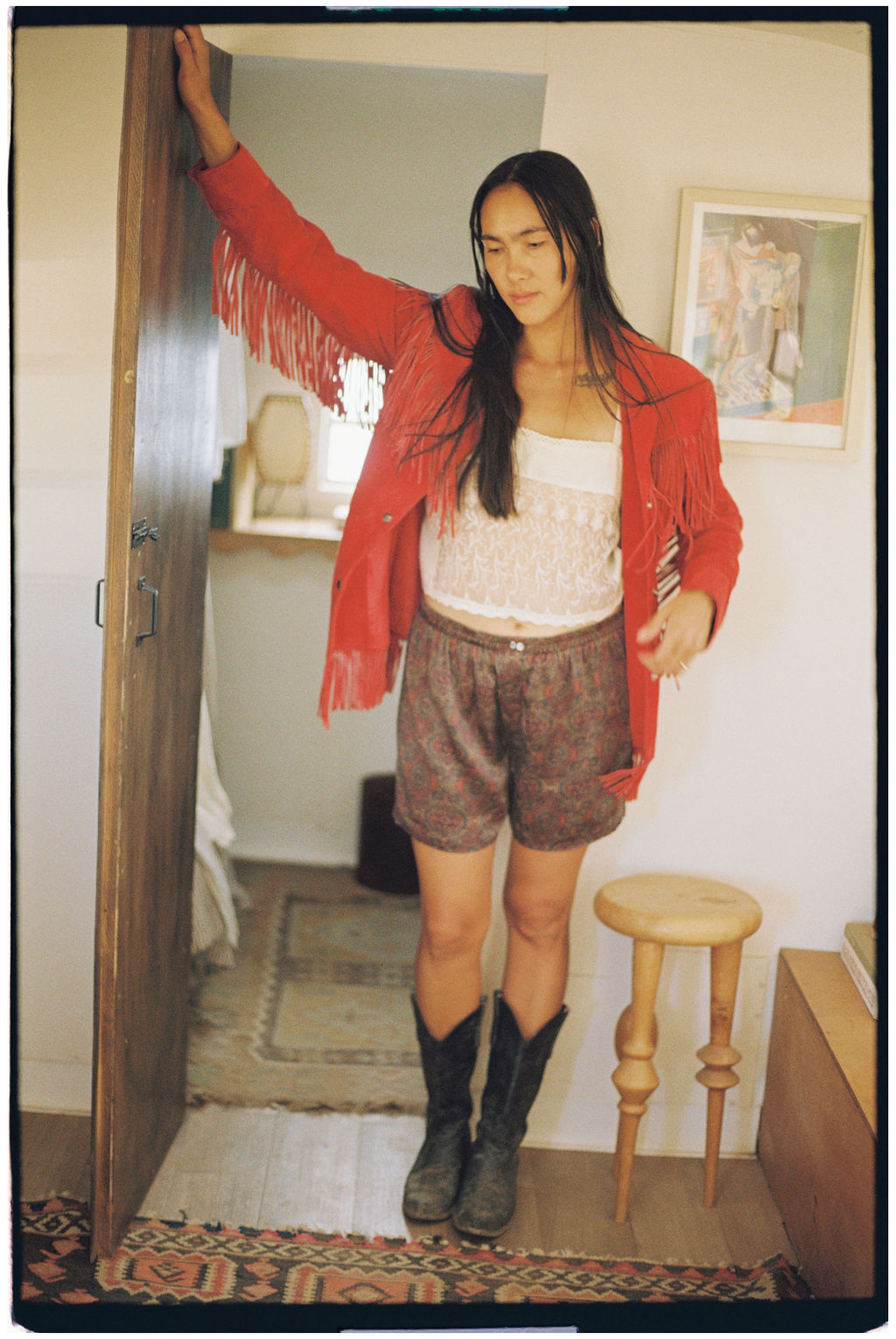 Suede Fringe Jacket