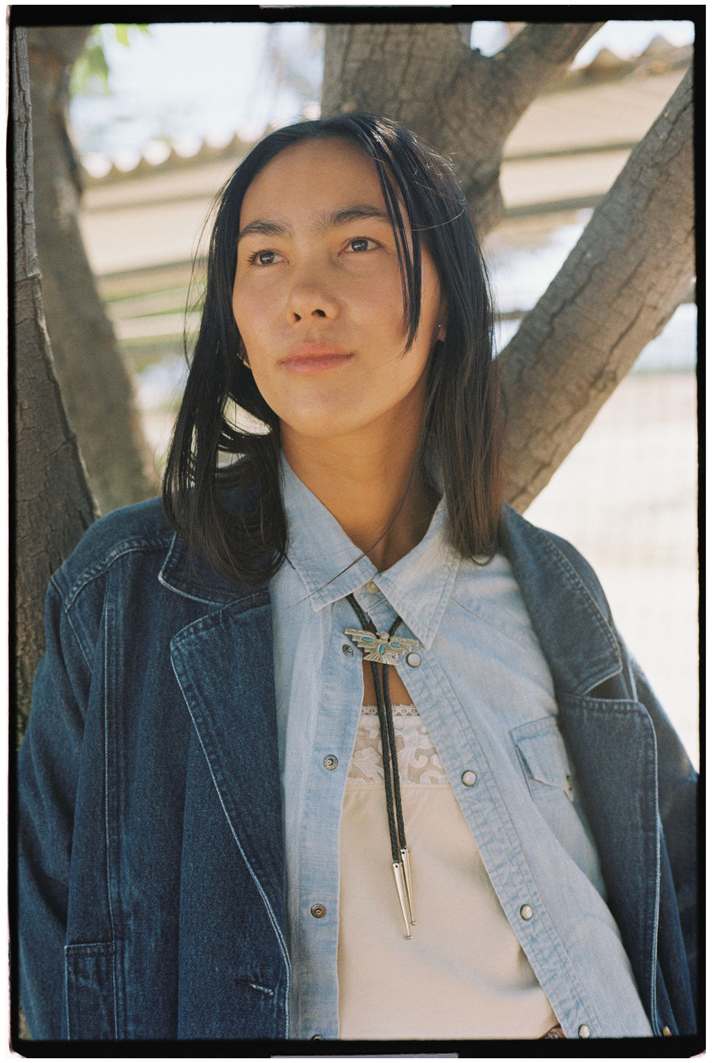 Denim Trench Coat