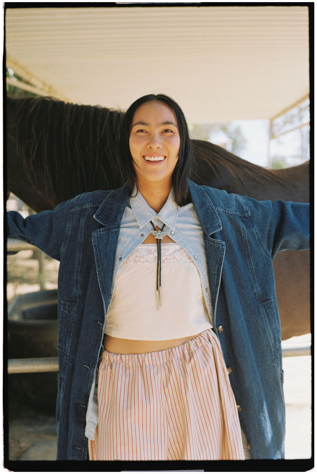Denim Trench Coat