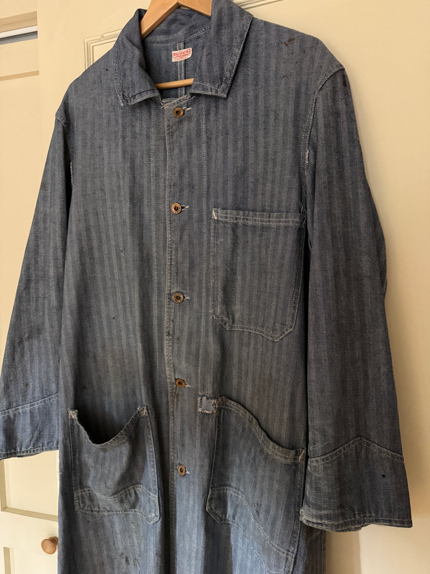 Herringbone Denim Work Coat
