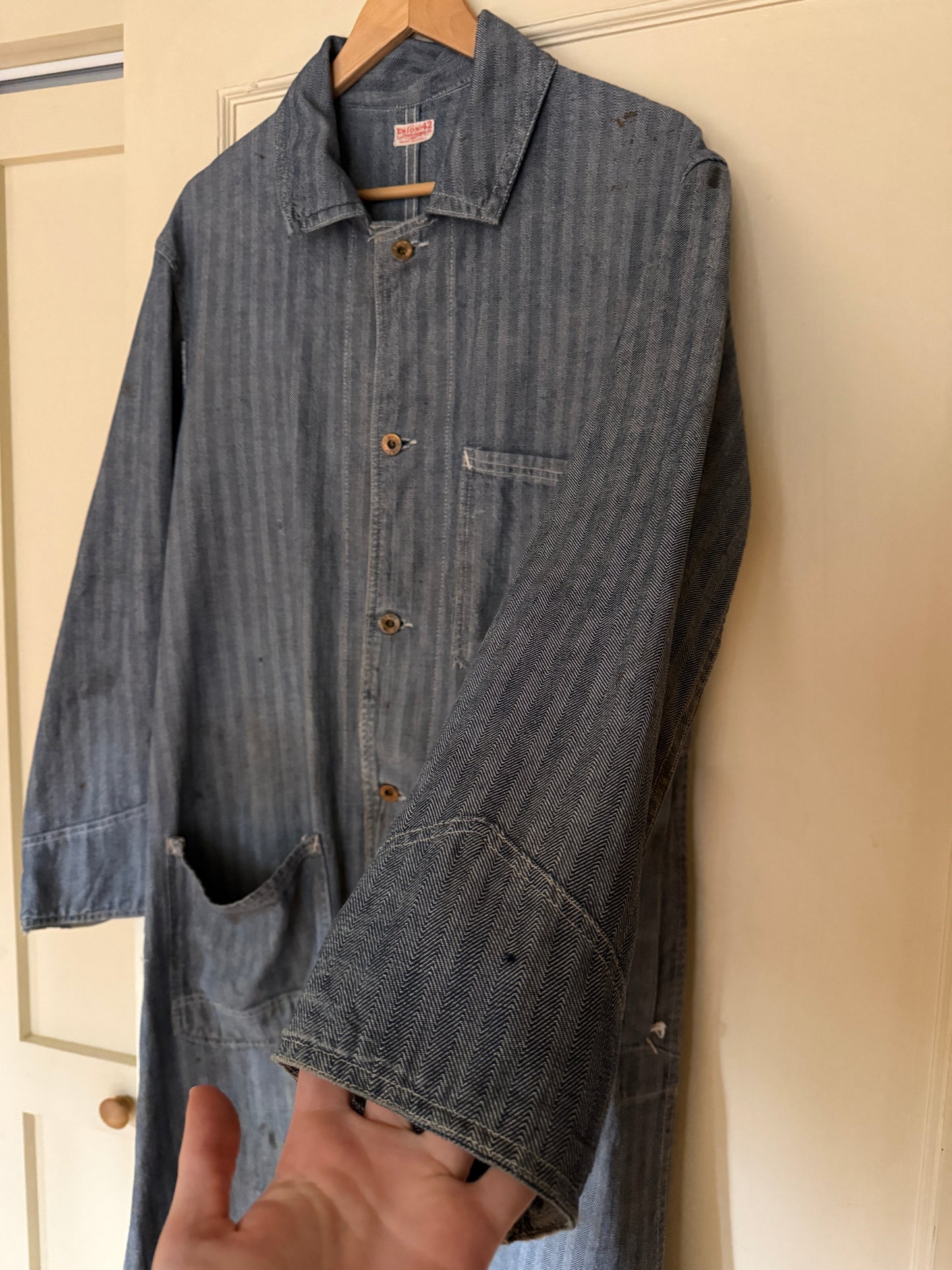 Herringbone Denim Work Coat