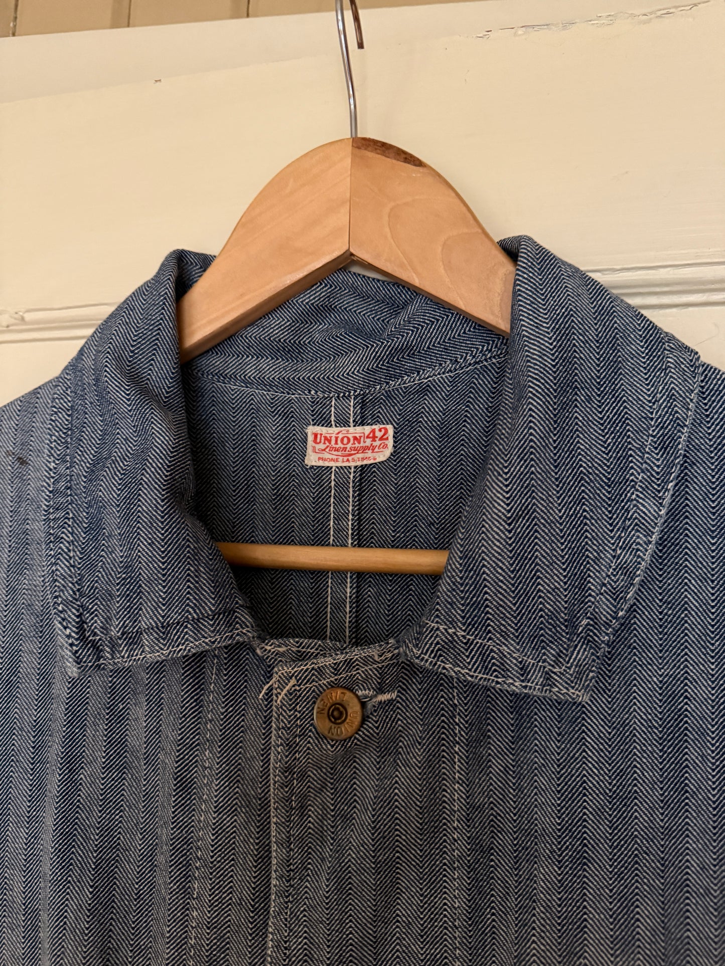 Herringbone Denim Work Coat