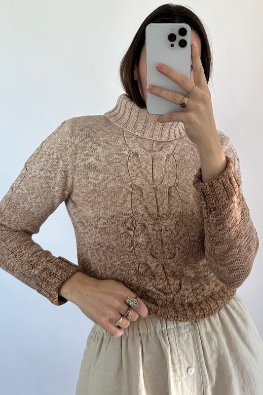 Ombre Turtleneck Sweater