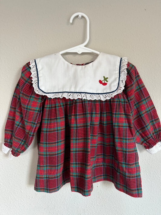 Plaid Dress & Bloomers Set