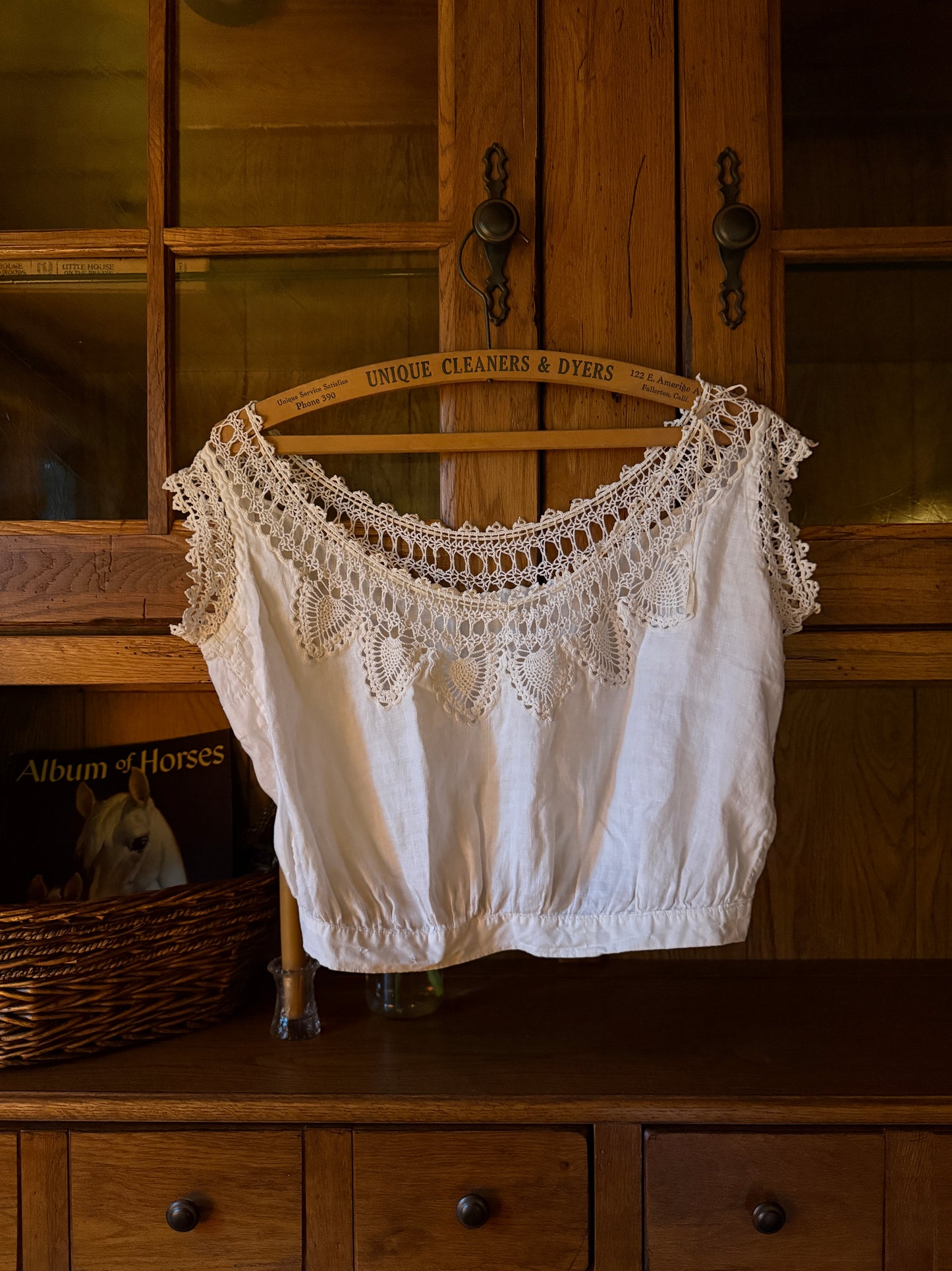 Antique Linen Lace Blouse