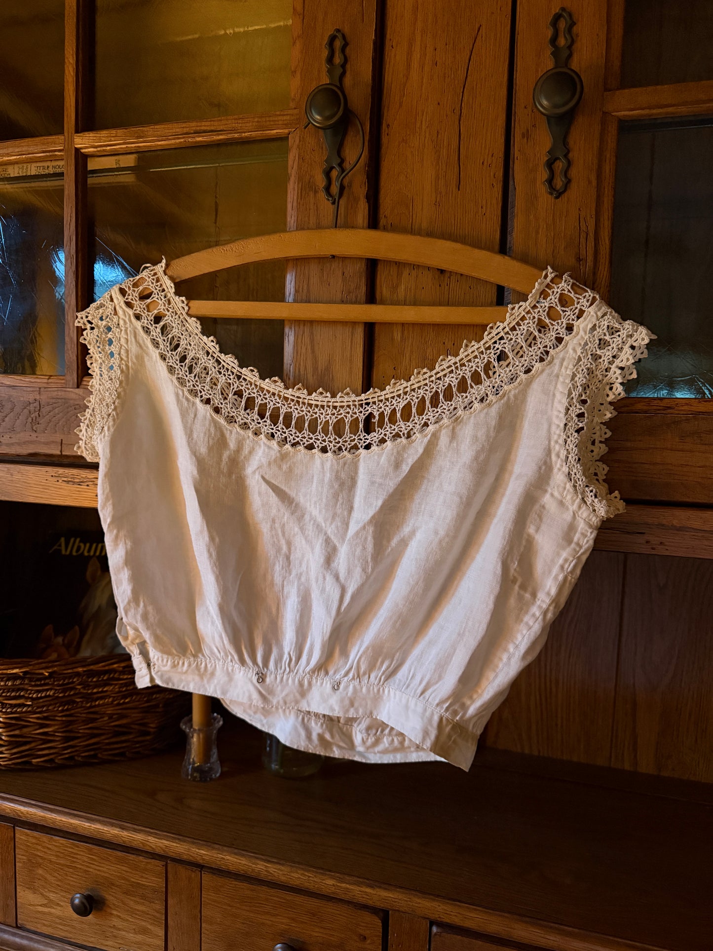 Antique Linen Lace Blouse