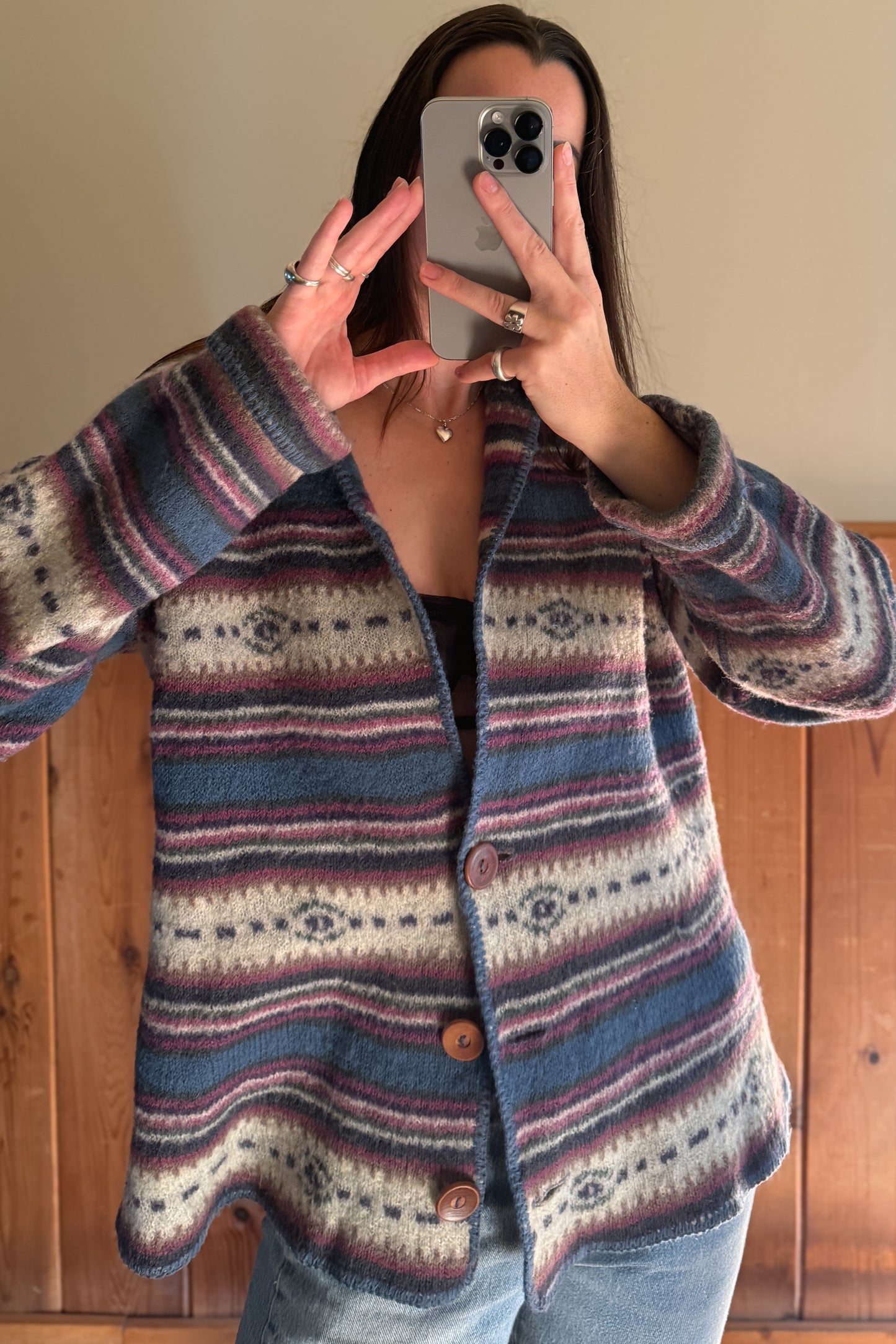 Boiled Wool Cardigan