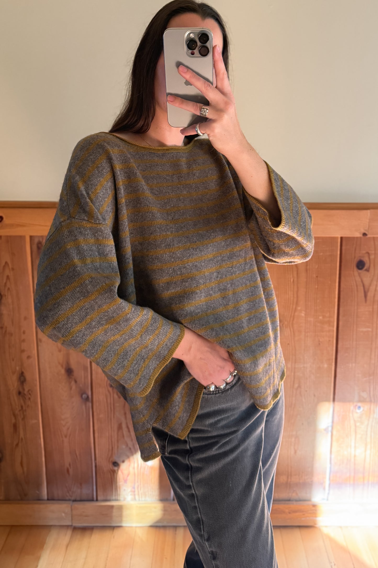 Yak & Wool Striped Sweater