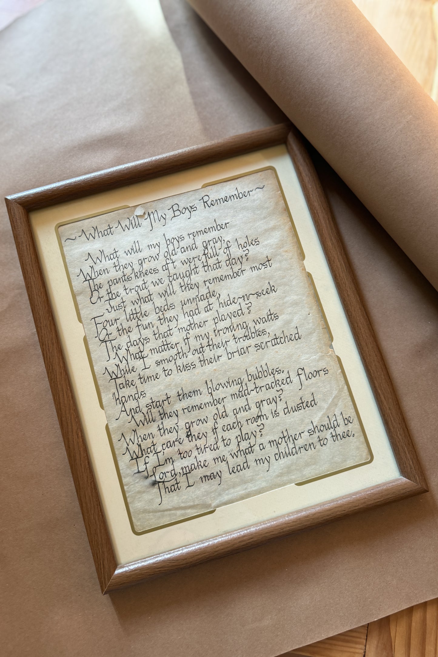 Hand Written Wall-Art