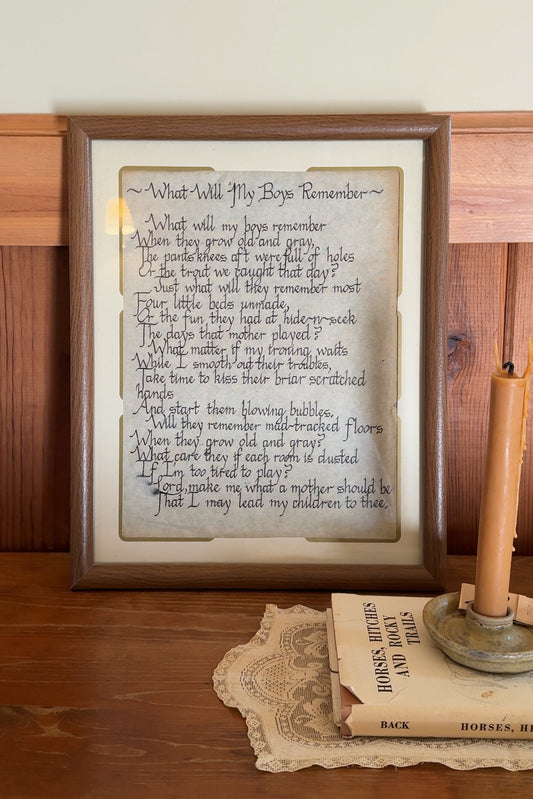 Hand Written Wall-Art