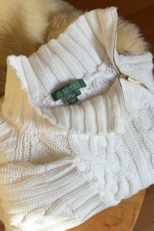Lauren RL Cableknit Cotton Sweater