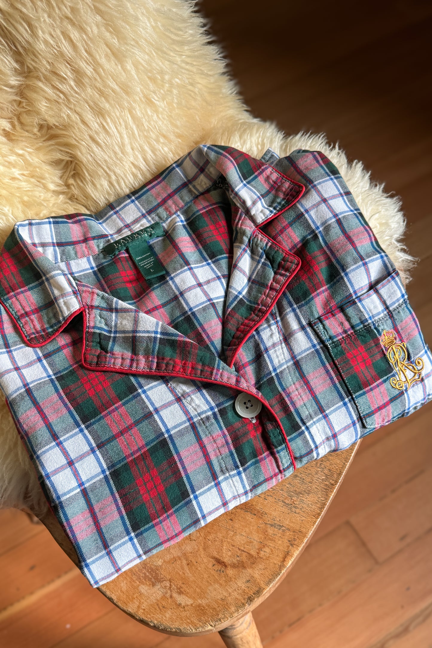 Lauren RL Plaid Sleep Shirt