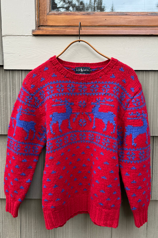 Wool Ralph Lauren Nordic Deer Sweater