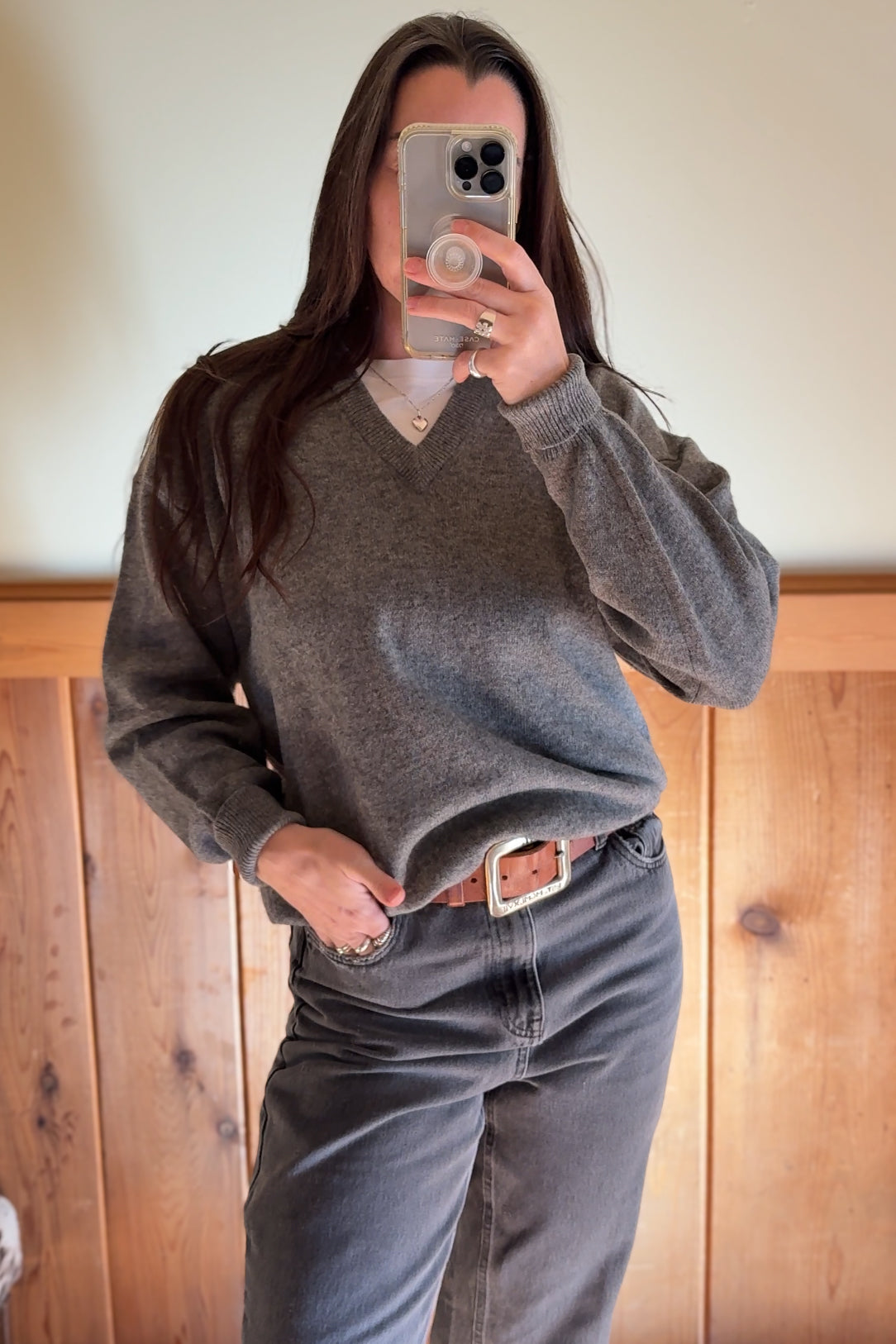 Lambswool V-Neck Sweater