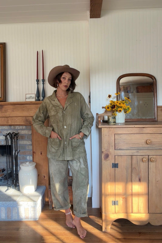Botanically Dyed Victoria's Secret Cotton Pajama Set