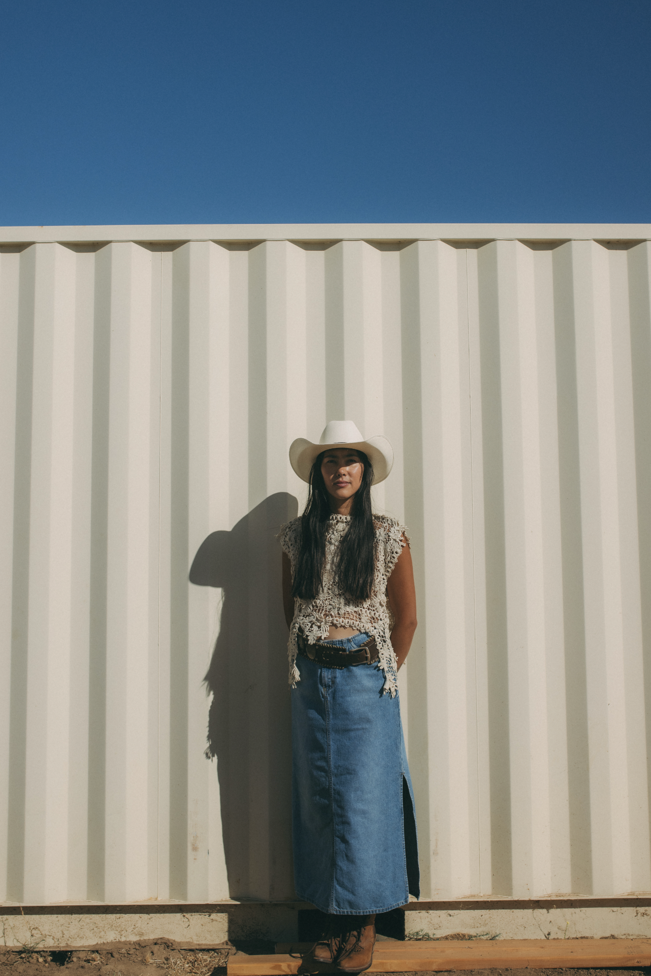 Denim Maxi Skirt