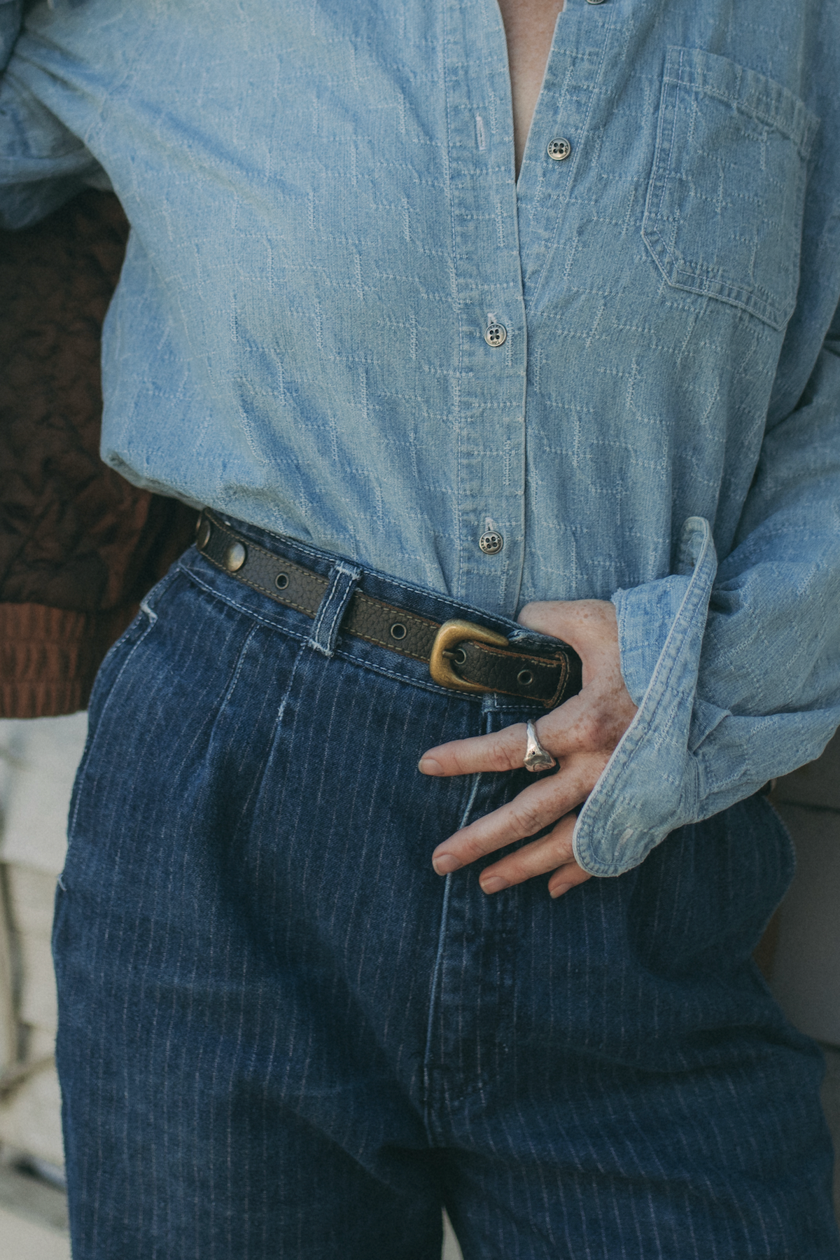 Studded Leather Belt