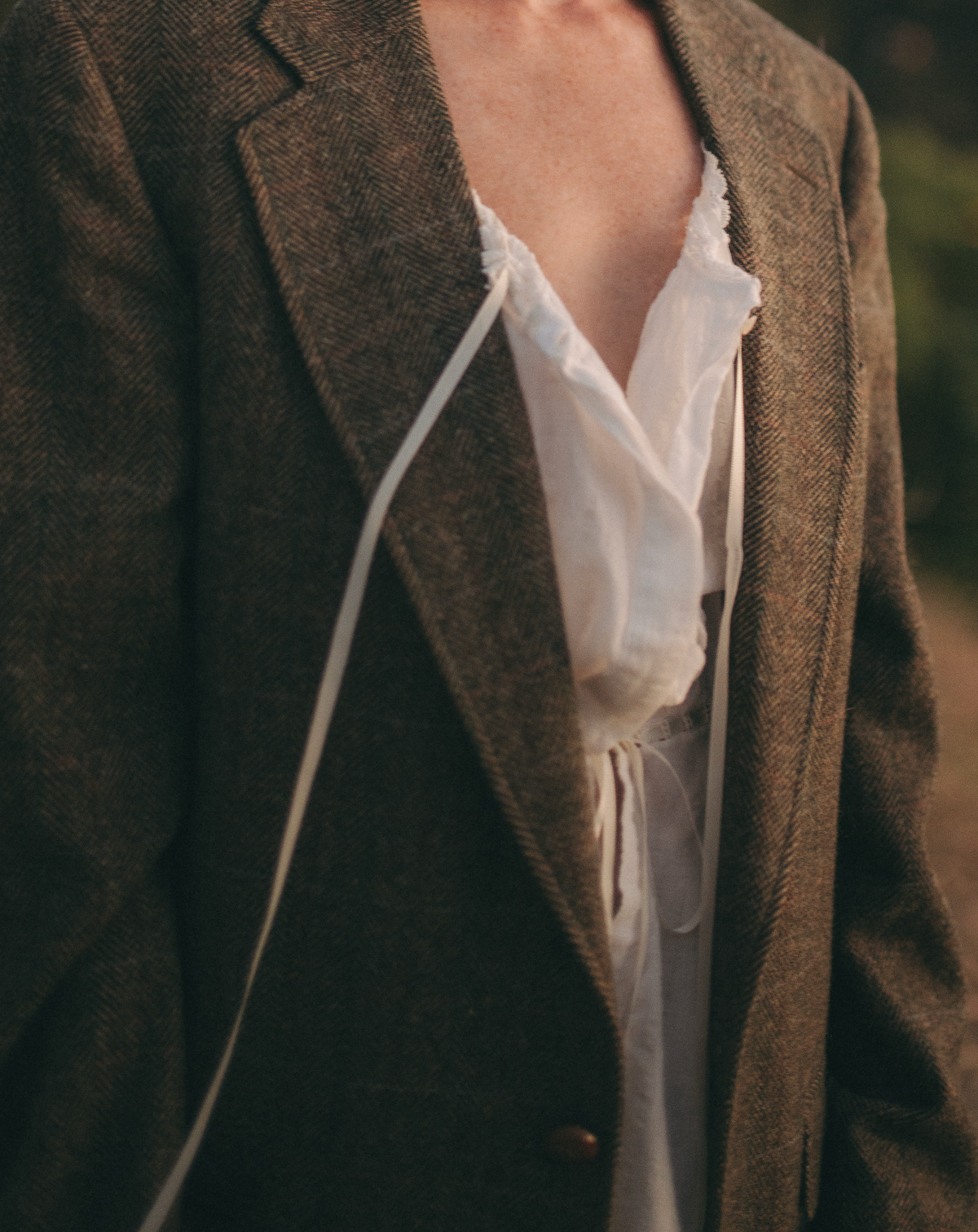 Pure Wool Herringbone Blazer