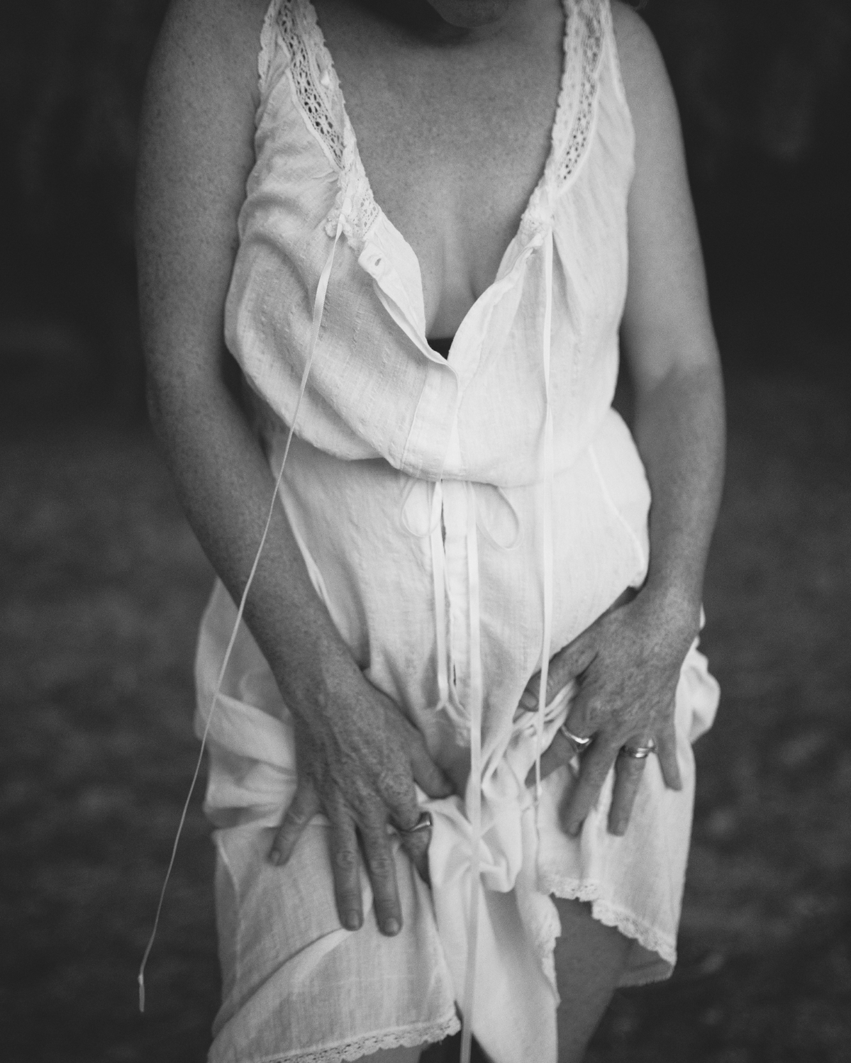 White Cotton Lace Dress