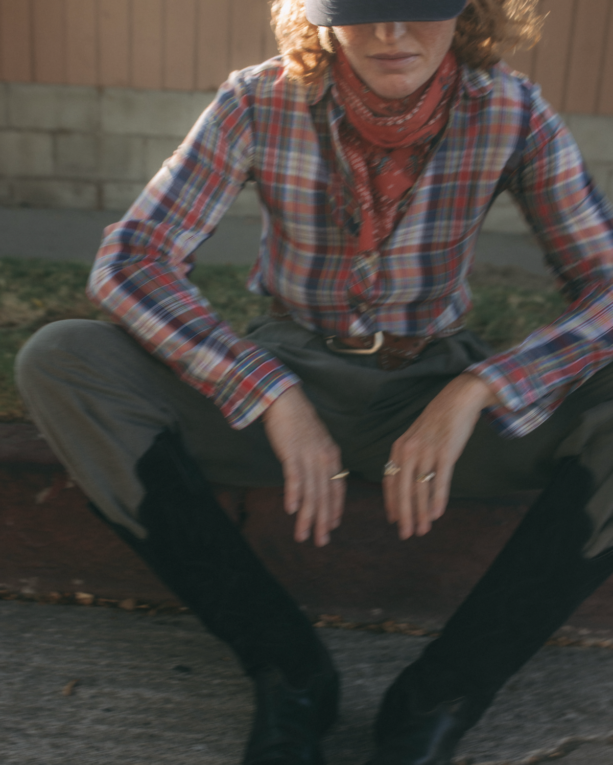 80s Wayne Taylor Plaid Button Down Shirt