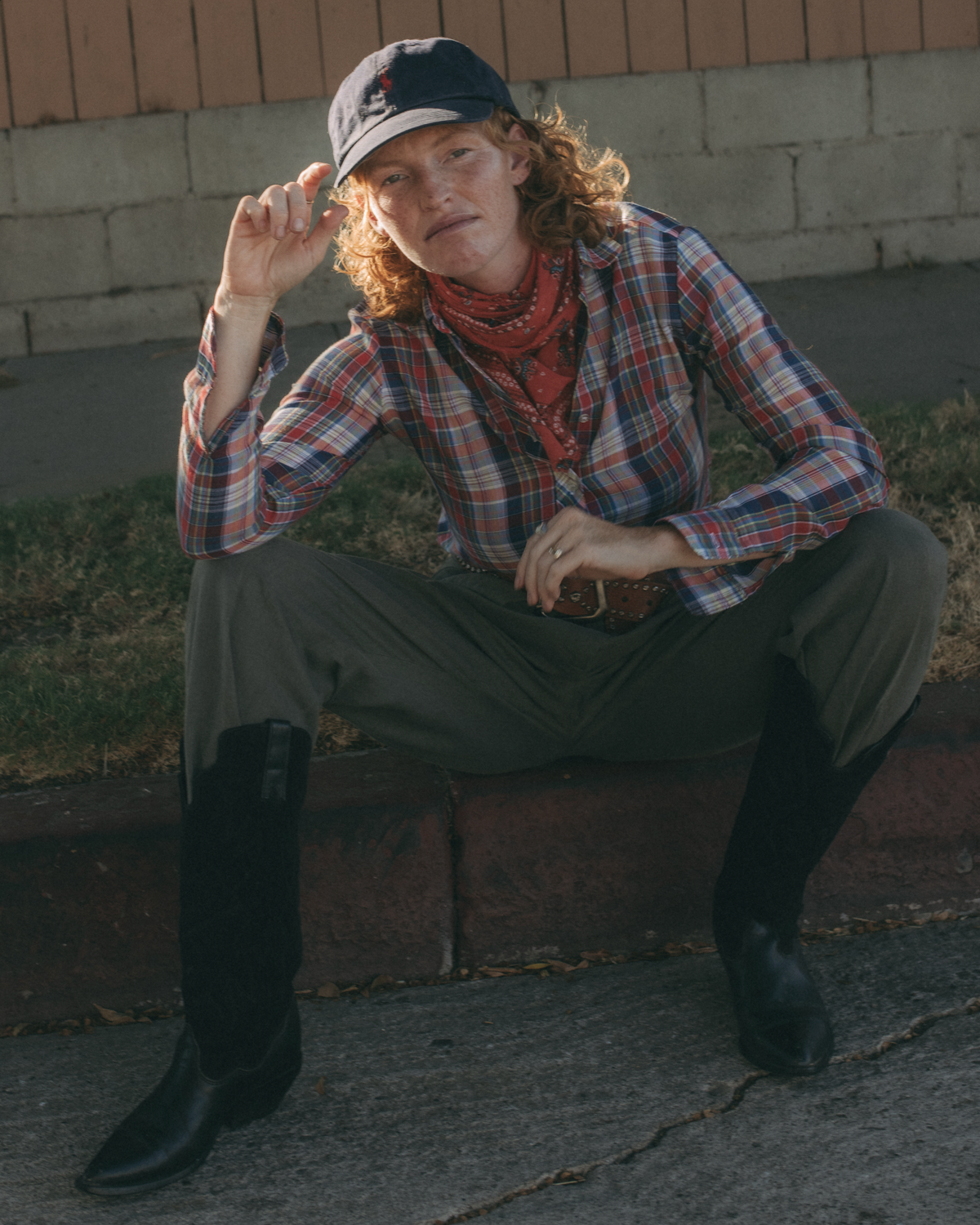 80s Wayne Taylor Plaid Button Down Shirt