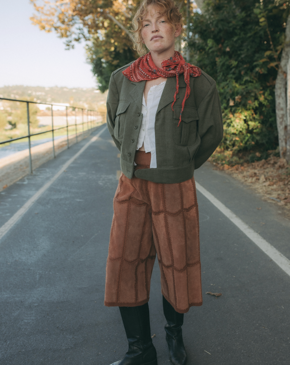 1968 Belgian Military Olive Wool Cropped Jacket